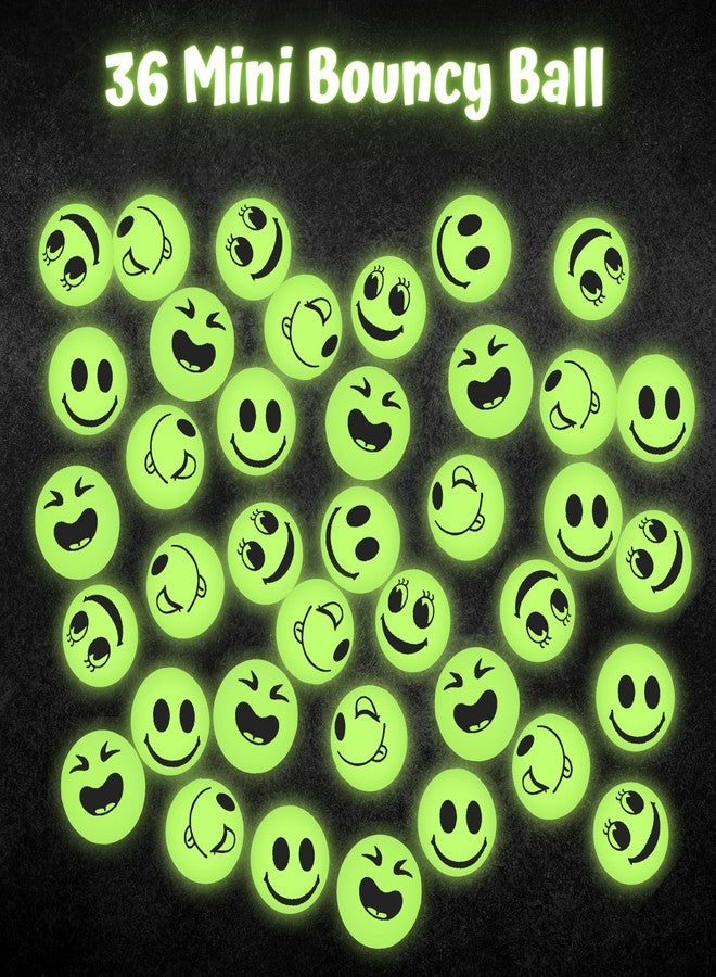 4E's Novelty 108 Pcs Glow in The Dark Toys - 36 Bouncy Balls, 36 Coil Spring, 36 Sticky Hands, Bulk Party Favor or Kids Goodie Bags Birthday Party Supplies, Easter Egg Filler & Basket STuffers - Image 5